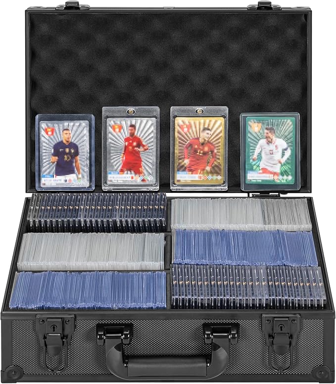 Toploader Storage Box for 3" x 4" 35pt Rigid Card, Top Loader Cards Hard Carrying Case, Sports Card Storage Boxes for Trading Cards, Top Loaders Holder (Holds 580+ Toploaders)