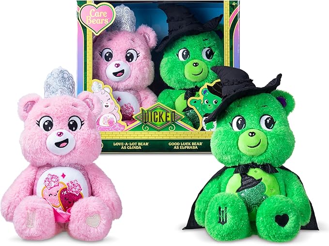 Care Bears - x Wicked 2-Pack - Love-a-Lot Bear as Glinda & Good Luck Bear as Elphaba