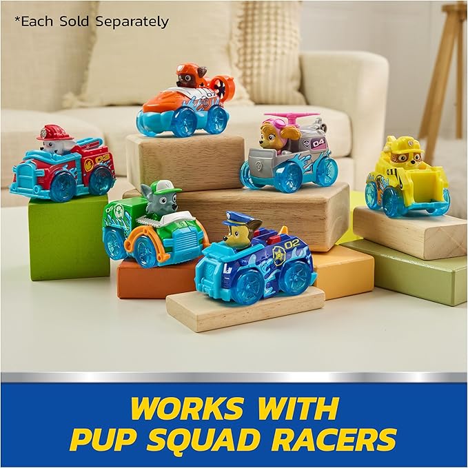 PAW Patrol Pup Squad Octopus Rescue Playset, 2.5-Inch Chase Toy Car & Baby Octopus Figure, Pretend Play Kids Toys for Boys & Girls Ages 3 and Up