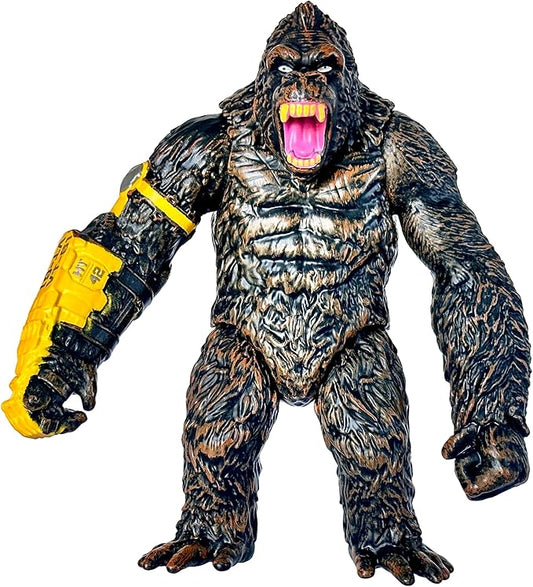 TwCare King Kong: The New Empire, Dinosaur Dragon Attack Action Figure 7” Fight Mode Gorilla Ape Solid Wild Movie Series, Travel Bag