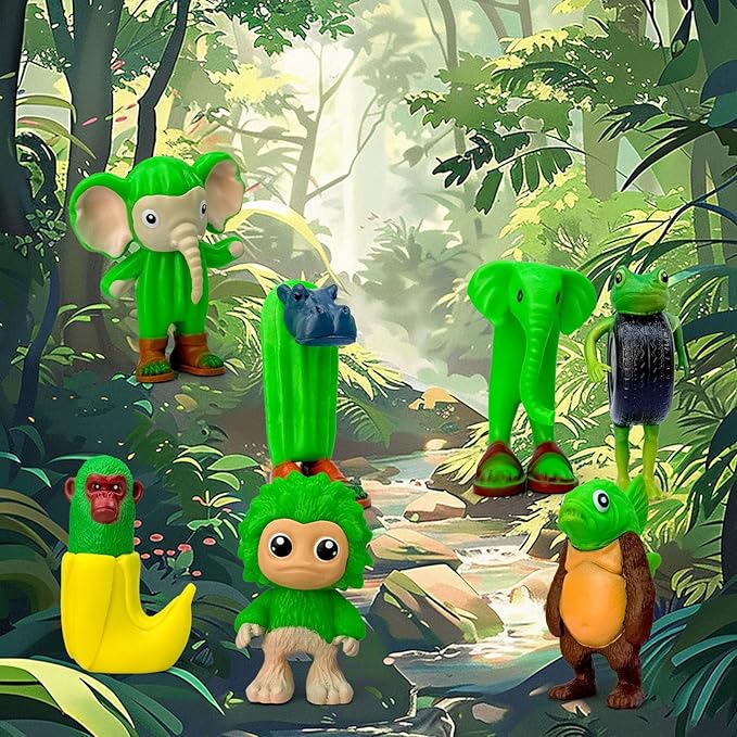 8Pcs Italian Brainrot Action Figures,Tralalero Travala Toy Set Tralalero Travala,Tung Tung Tung Sahur, Brr Brr Patapim - Brainrot fidget Toys,Decorations Gifts for Office Room Figurine Decor (12PCS-A)
