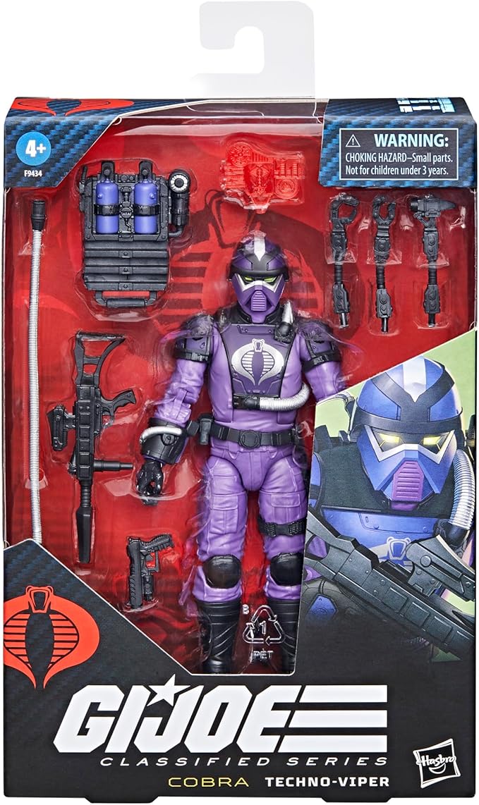 G.I. Joe Classified Series #117, Techno-Viper, Collectible 6-Inch Action Figure with 8 Accessories