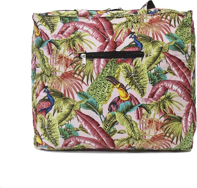 INDIAN CRAFT CASTLE Tote Bag with Yoga Mat Carrier Pocket Carryall Shoulder Bag for Office, Workout, Pilates, Travel, Beach and Gym