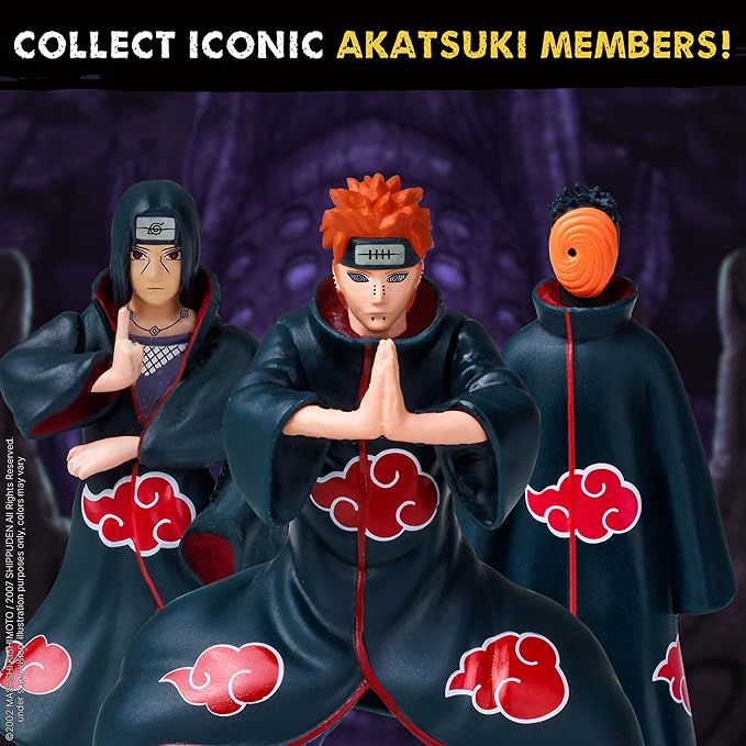 Naruto Shippuden Collectible Mini Figures 8-Pack Deluxe Box – Multiple Assortments with Naruto, Sasuke, Kakashi, Itachi & More Characters (Assortment C)