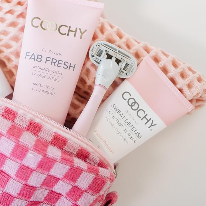 Coochy Sweat Defense Intimate Protection Lotion | Calming Feminine Care Cream Deodorizer | Peony Prowess, 3.4 oz