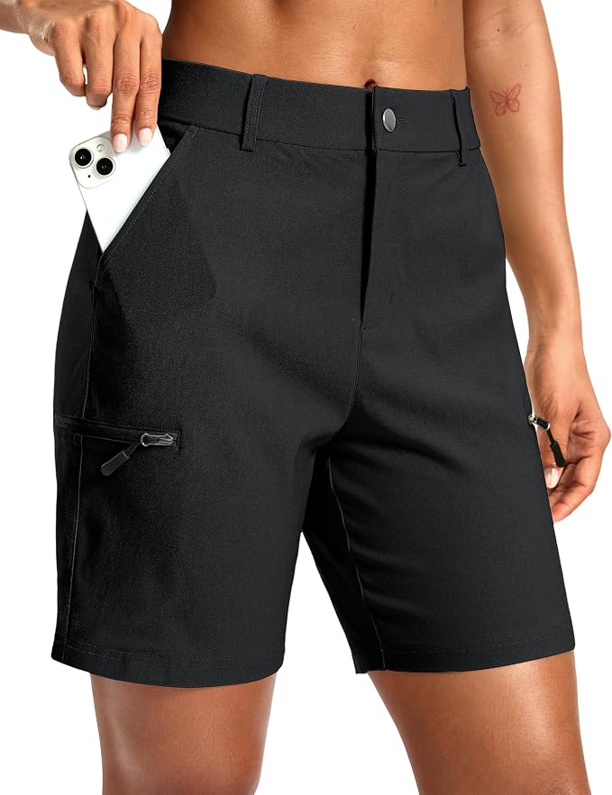 G Gradual Women's 7"/9" Hiking Cargo Shorts Quick Dry Lightweight Golf Outdoor Work Summer Travel Shorts with Pockets