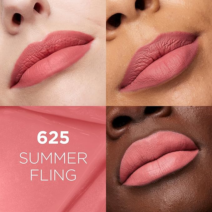 L'Oreal Paris Infallible Matte Resistance Liquid Lipstick, up to 16 Hour Wear, Summer Fling 620, 0.16 Fl Oz