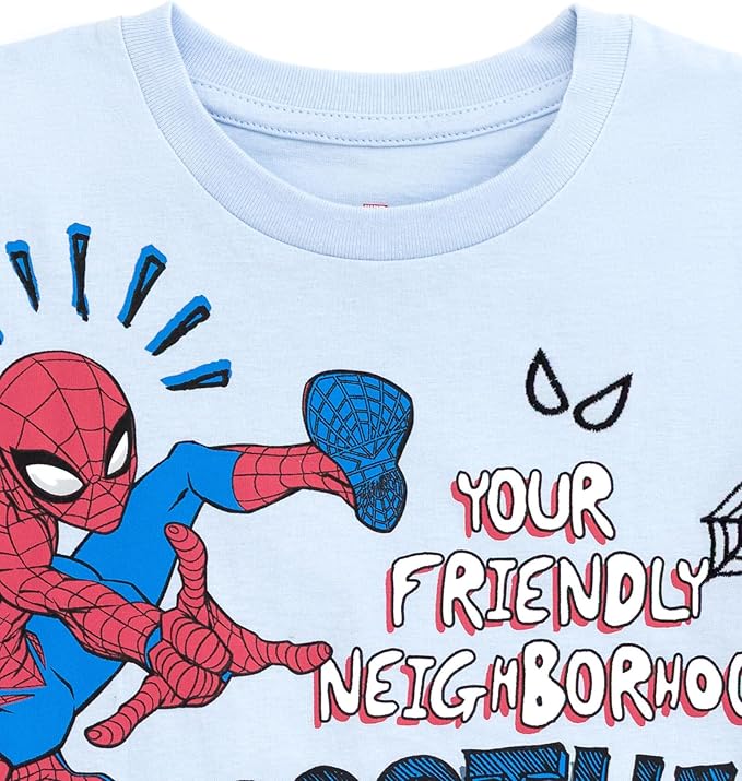 Marvel Spidey and His Amazing Friends Birthday T-Shirt Toddler to Big Kid Sizes (2T - 10-12)