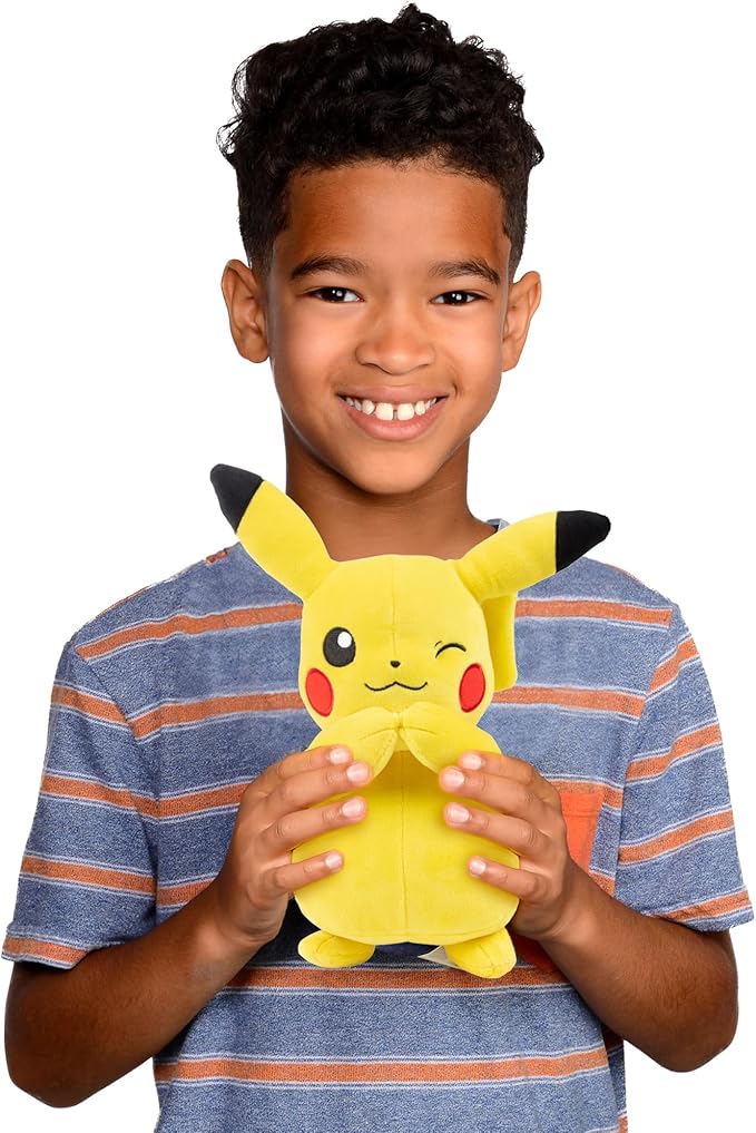 Pokemon 8" Eevee & Pikachu Plush, 2-Pack - Let's Go Starters - Officially Licensed - Authentic Soft Stuffed Animal Toy Figures - Holiday Christmas Stocking Stuffer Gift for Kids, Boys, Girls - 2+