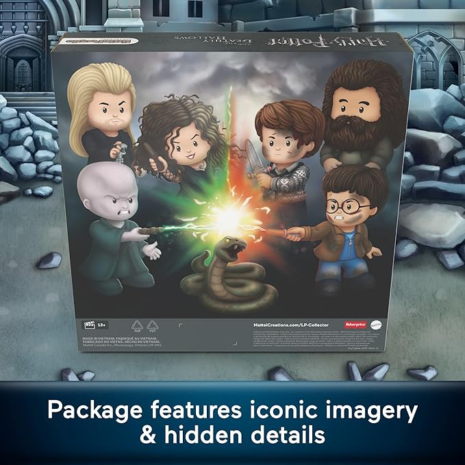 Little People COLLECTOR Harry Potter and The Deathly Hallows Special Edition Set for Fans, 6 Figures in a Display Package