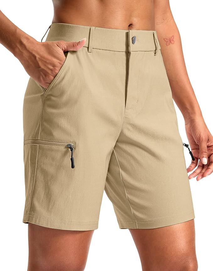 G Gradual Women's 7"/9" Hiking Cargo Shorts Quick Dry Lightweight Golf Outdoor Work Summer Travel Shorts with Pockets