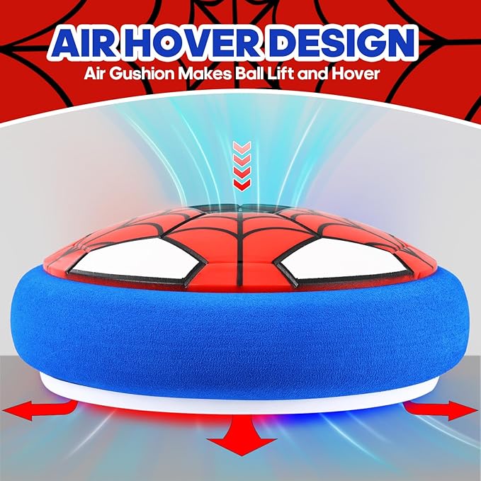 Indoor Hover Soccer Ball,Light-Up Toys for Boys Ages 5-7,6-8,8-12, Fun LED Football Game Toy with USB Rechargeable Battery,Christmas Birthday Gifts for Kid 4,5,6,7,8,9,10,11,12,13 Year Old