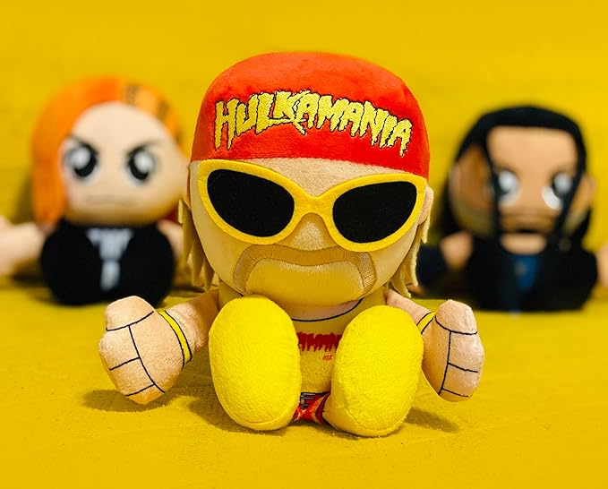 Bleacher Creatures WWE Hulk Hogan 8" Kuricha Sitting Plush- Soft Chibi Inspired Toy