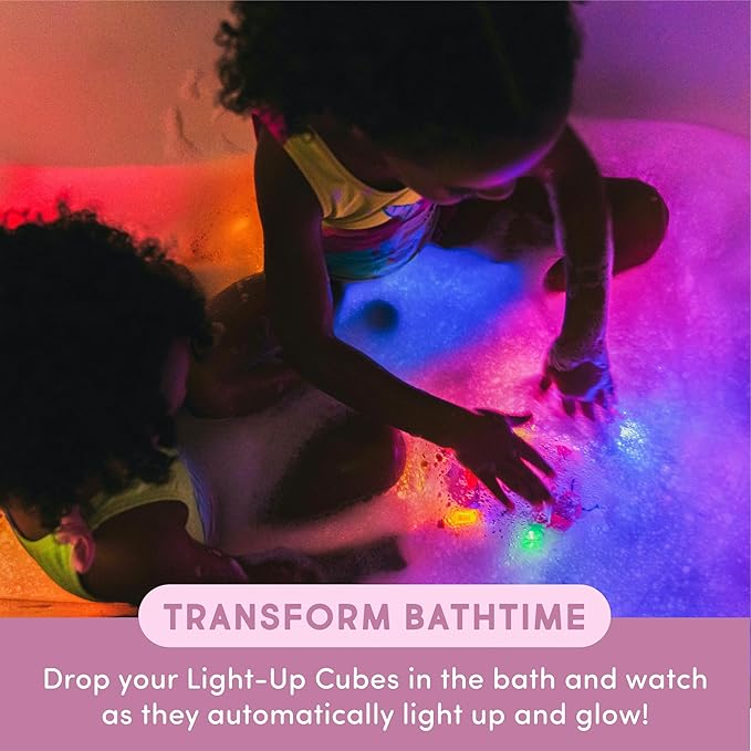 Glo Pals x Sesame Street Water-Activated Light-Up Cubes Bundle for Sensory Play - 12 Packs (Sunny Days are Here) - Valentine Day Gift