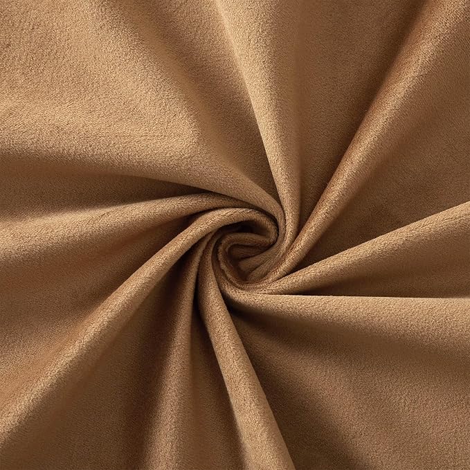 24x24 Velvet Throw Pillow Covers Set of 2 for Couch Sofa Bed,Light Brown | JUSPURBET Decorative Pillow Covers with Invisible Zipper for Modern Living Room Bedroom Home Decor
