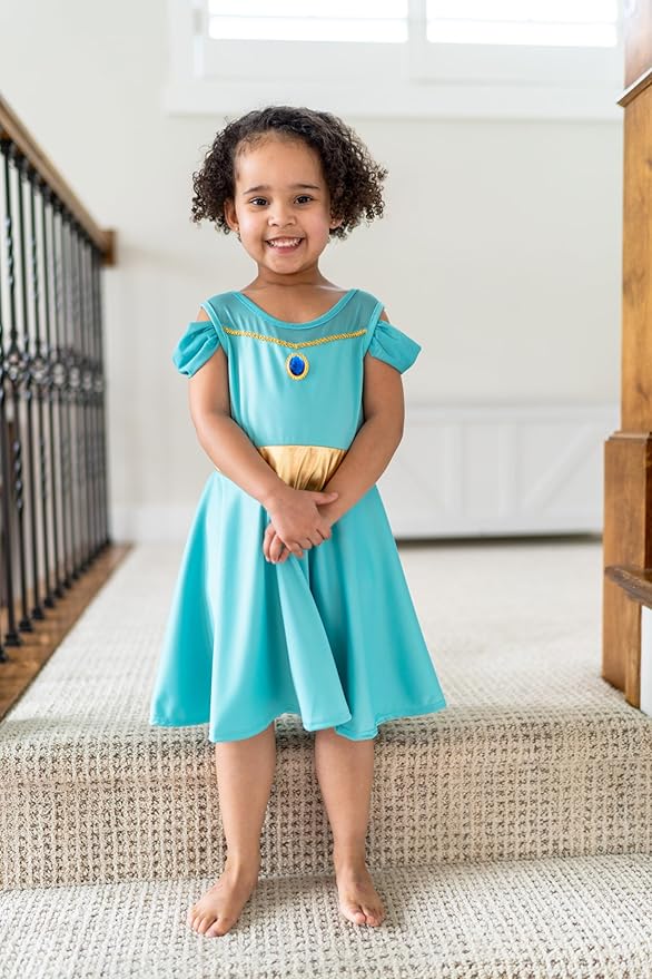Little Adventures Oasis Princess Twirl Dress Up Costume - Machine Washable Child Pretend Play Party Dress