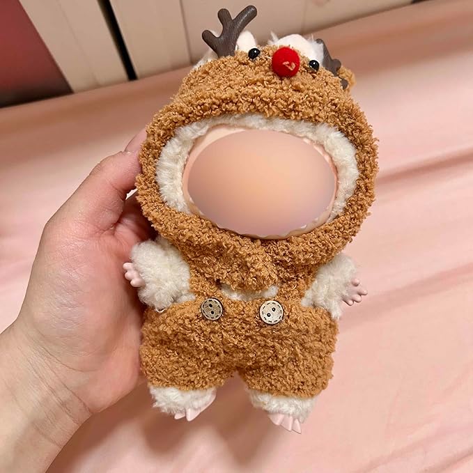 17cm Doll Clothes Accessories Outfits Cute Clothes Stylish Set (NO Doll) Brown Deer