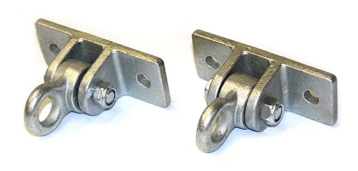 Eastern Jungle Gym Heavy Duty Swing Hangers – One Pair Galvanized Steel Mounts for Wooden Beams – Holds Porch, Toddler, and Baby Swings, Compatible with Wooden Swing Sets