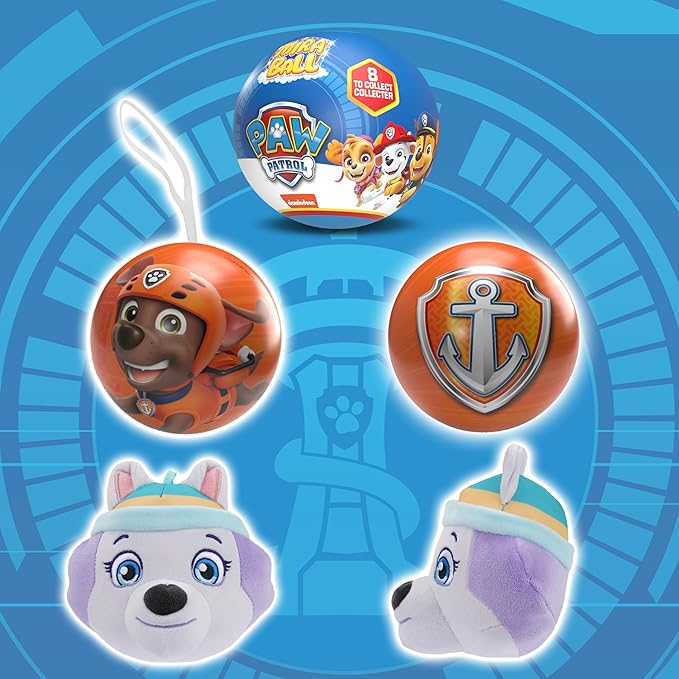 MiraBall PAW Patrol Plush, Blind Box Surprise Plushies - Mighty Pups Toy, Cute Stuffed Animal - Great for Gifts & Party Favors, Aged 3+ (4-Pack)
