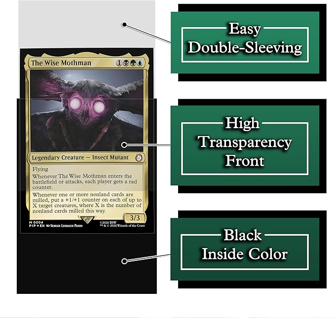 Please Stand by Card Sleeves - 100 Pack for MTG, Magic The Gathering, TCG Decks & More, Standard Size Card Sleeves for Trading Card Protection - Ideal for MTG Commander & Fallout Decks