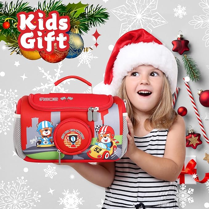 Carrying Case Compatible with Little Tikes for Story Dream Machine Books Starter Set, Portable Storage Bag with Handle and Shoulder Strap for Storytime, Storybook, Character Accessories (Red)