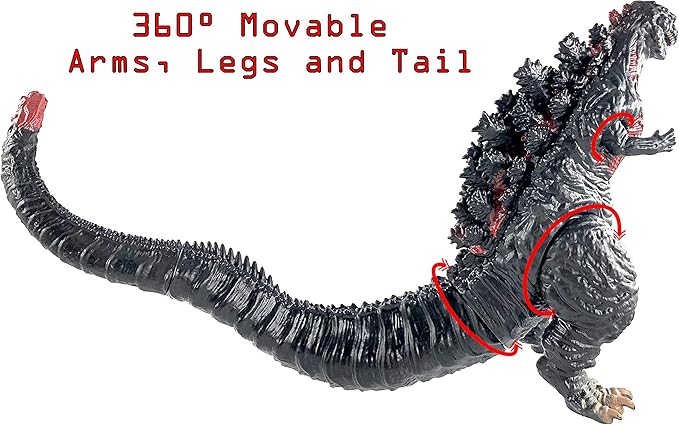 TwCare Set of 2 Dinosaur Shin Figure King of The Monsters Toys, 2021 Dragon Movable Joints Action Movie Series Soft Vinyl, Carry Bag