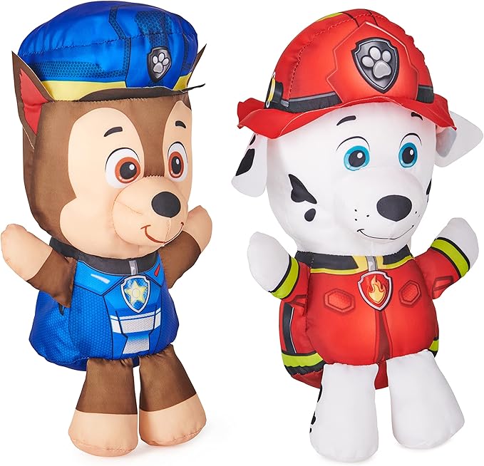 SwimWays Nickelodeon Paw Patrol Chase and Marshall Swim Huggable 2-Pack, Floating Paw Patrol Toys for Kids Ages 1+