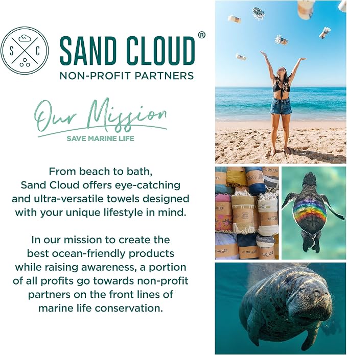 Sand Cloud Turkish Beach Towel - Sand Resistant - 100% Certified Organic Turkish Towel - Quick Dry Towel for Beach, Picnic, Blanket or Bath - As Seen on Shark Tank - Gocek Burgundy