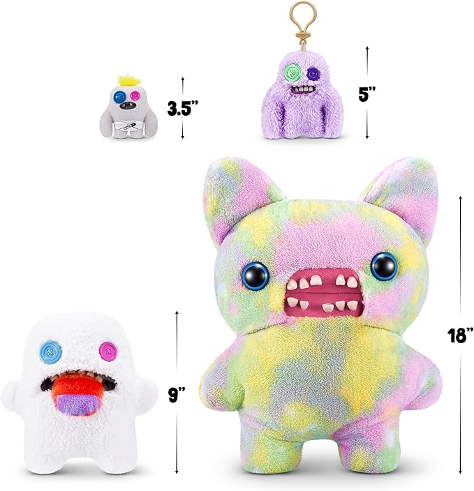 Hairy Fuggs 9-inch Series 1 by ZURU, Funny Ugly Monster Plush Toy