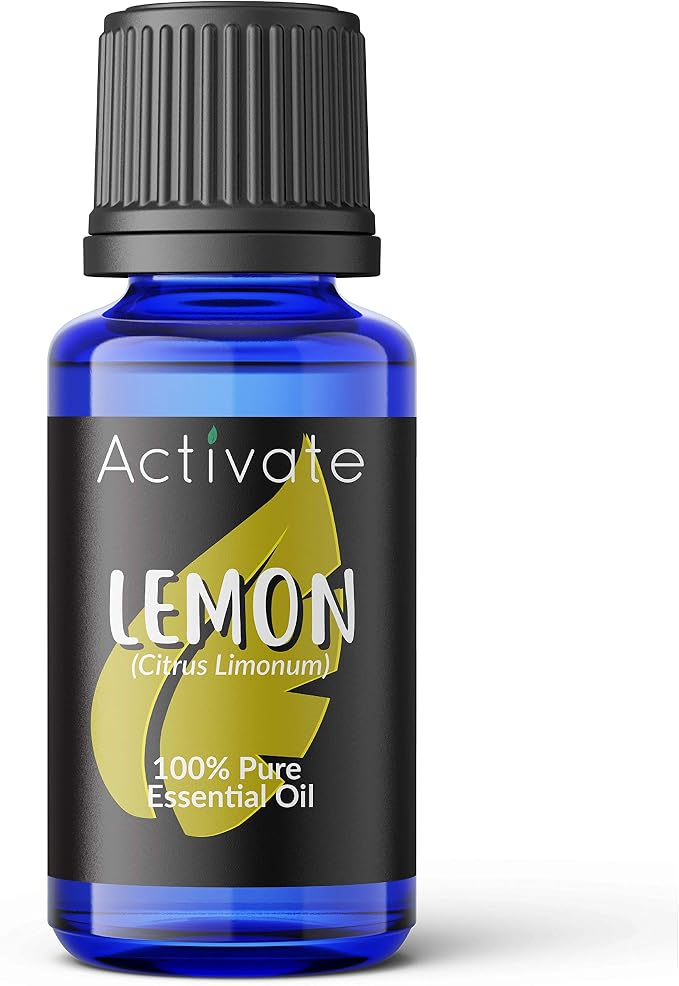 Activate Lemon Essential Oil 100% Pure, Premium Grade, Undiluted, Natural, Aromatherapy & Diffuser Use 10ml