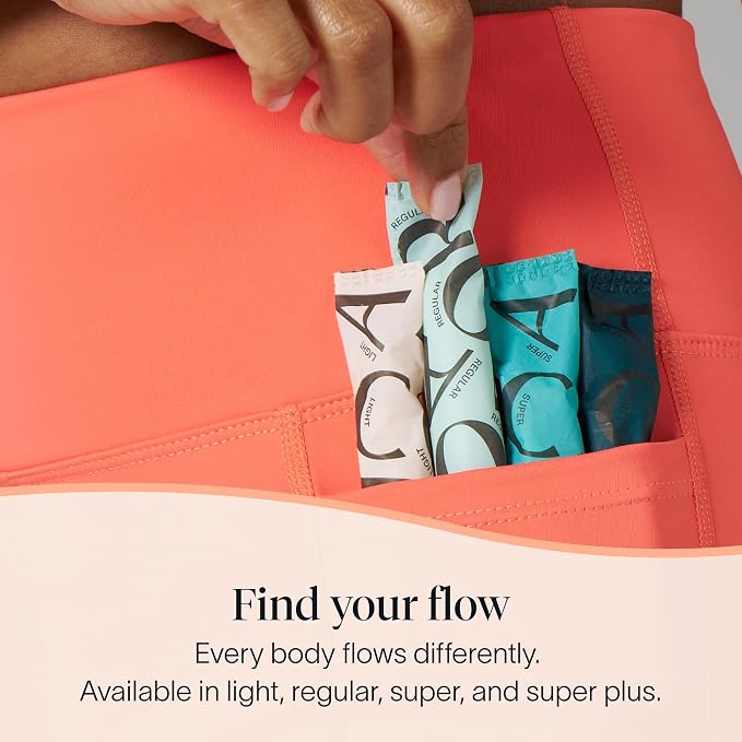 Cora Organic Cotton Tampons Multipack (18 Super, 18 Super Plus Tampons)