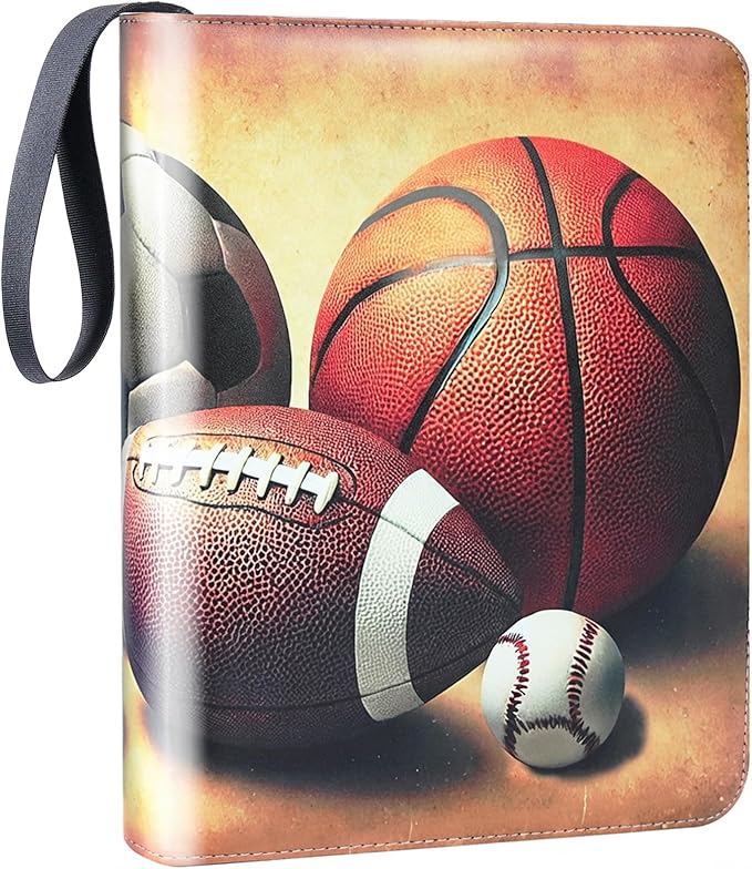 Zipper Cards Binder for 900-Pocket Sports Trading Cards, Premium Baseball Football Basketball Cards Book Album With Removable Sleeves for MTG & TCG Cards - Gifts for Girls and Boys