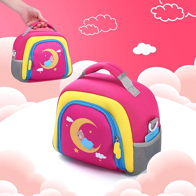 Carrying Bag Compatible with Toniebox Starter Set and Tonies Figurines, Kids Toys Storage Case with Handle and Shoulder Strap for Tonies Box, Detachable Bag for Toniebox Accessories