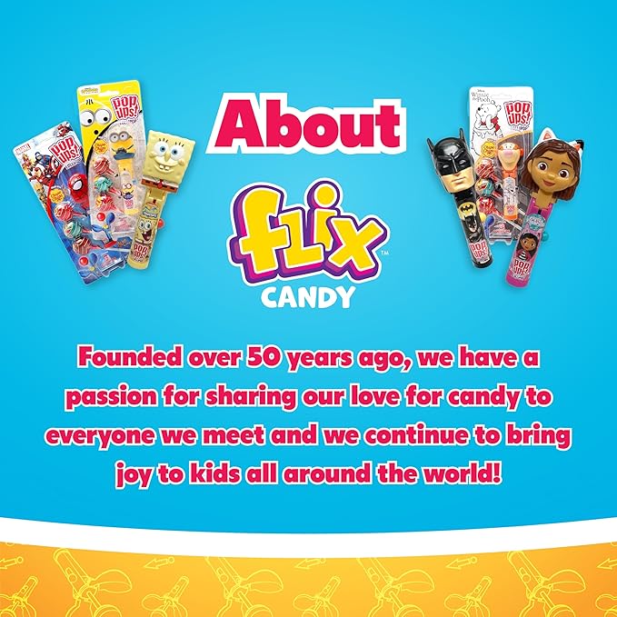 Pop Ups! CoComelon Classic Lollipop Holders - Nina, JJ, and Cody - 12 Lollipops with Cases - Individually Wrapped Candy Party Favors for Halloween - CoComelon Classic Candy - Bulk Set of 12