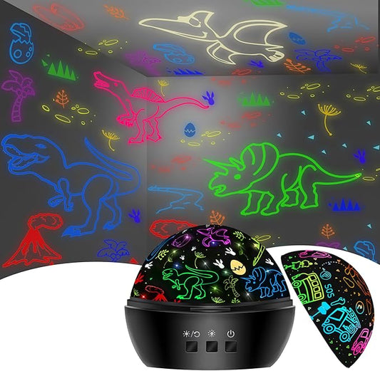 Dinosaur Toys for 3-8 Year Old Boys,Dino Projection Kids Toys for 3-8 Year Olds Boy 2 in 1 Car Toy for 2-10 Year Olds Boys,Toddler Toys,Chirstmas Stocking Stuffers Gifts for 2-10 Year Olds Kid