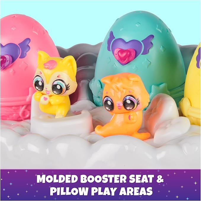 Hatchimals Alive, Neon Rainbow Spring Basket Toy (Styles May Vary), 3 Self-Hatching Easter Eggs, Fun Gift & Kids Toys for Girls & Boys Ages 3 and up