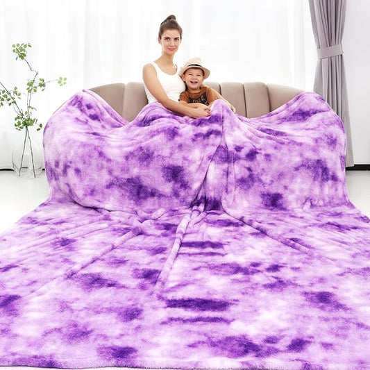 Purple Fleece Throw Blanket for Women, Cozy Soft Lightweight Throw Blankets Warm Plush Purple Fall Blankets and Throws Couch Sofa Bed Camping Travel Picnic Outdoor Blanket Bedding Kid Adults 60x80 in