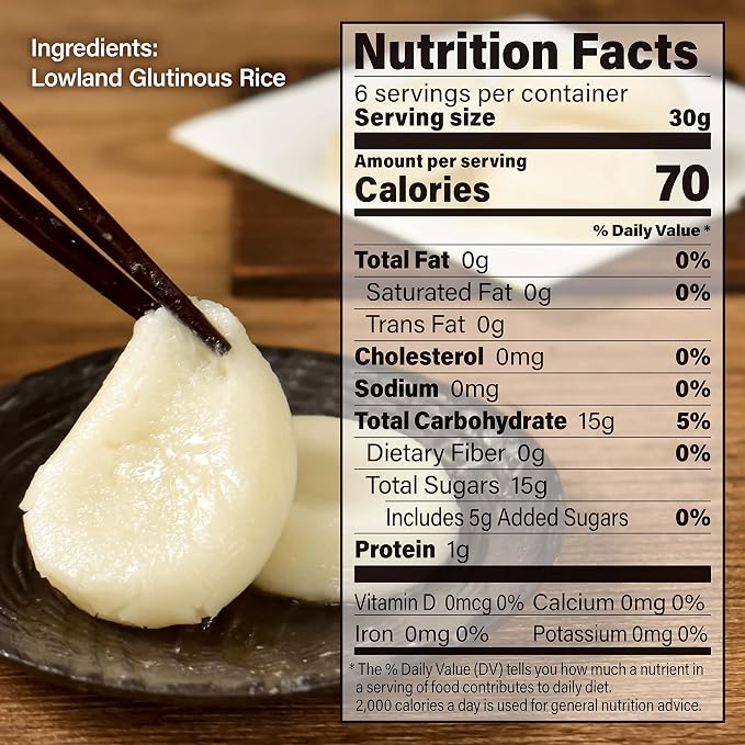YAMASAN KYOTO UJI Japanese Rice Cake Mochi - Small Size For Topping of Various Dishes, Vegan,Gluten Free, Additive-Free, Made in Japan, 180g(6.3oz) (Pack of 2)