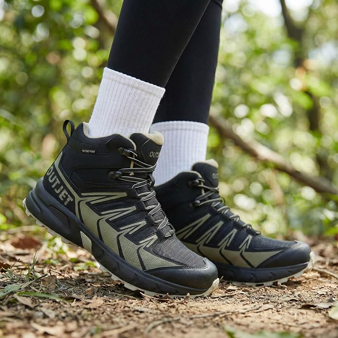Women's Waterproof Hiking Boots Lightweight Comfortable Non-Slip Outdoor Walking Trekking Trails Boot