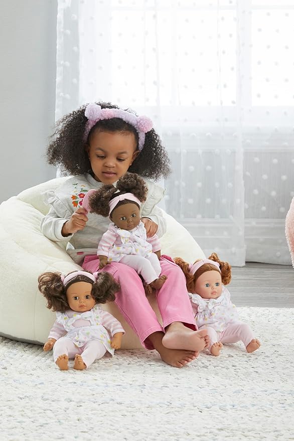 Madame Alexander 14" My Little Girl Rainbow Overalls Doll, Light Skin Tone