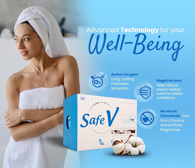 Sanitary Napkins for Women, 10 pcs (350mm) - Night Use Ultra Thin Feminine Pads with Wings for Extra Heavy Flow - Breathable, Chlorine-Free, Hypoallergenic Pads with Leak-Proof Protection