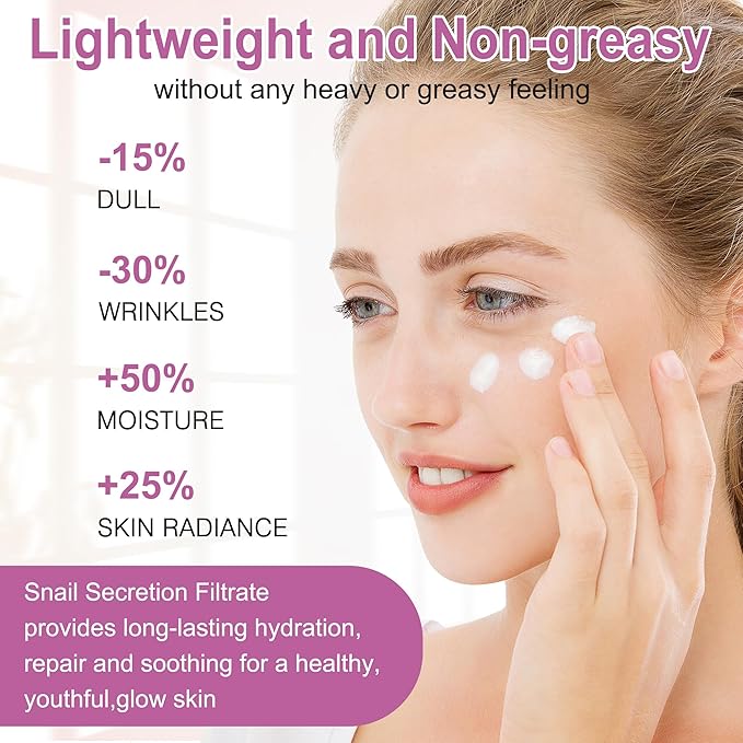 Skin Care Set,6 Pcs Korean Snail Mucin Essence Anti-aging Moisturize Repair Soothe Hydrate,Glass Skincare Gift Kit for Dull & Dry Skin,Self Care Skincare Gifts for Women Mother Mom Wife Teenage Girls