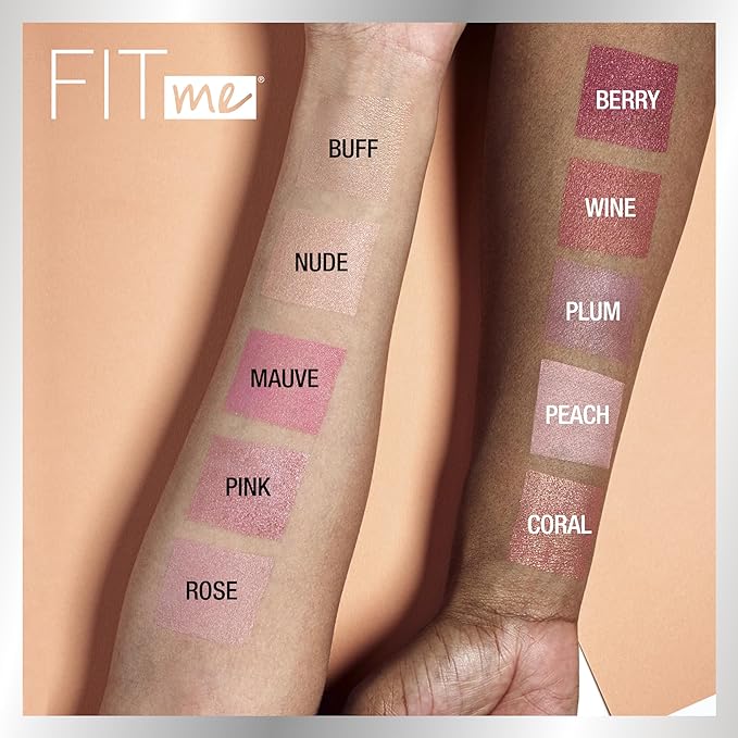 Maybelline Fit Me Blush, Lightweight, Smooth, Blendable, Long-lasting All-Day Face Enhancing Makeup Color, Peach, 1 Count