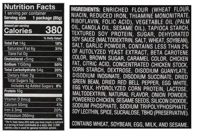 Nissin Cup Noodles Stir Fry Noodles in Sauce, Honey Sesame Chicken, 3.00 Ounce (Pack of 6)