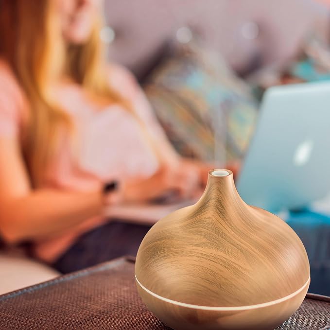 Essential Oil Diffuser – Premium Aromatherapy Diffuser with Essential Oils – Scent Diffusers for Home, Large Room, Office & Apartment Essentials – Air Diffuser - Includes 4 Essential Oils (400ml)