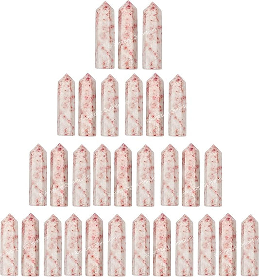 Amazing Gemstone Crystal Points Bulk Healing Crystals & Stones - Premium Single Terminated Healing Wand Point Bulk Crystals for Crafts, Crystal Grid, DIY Work