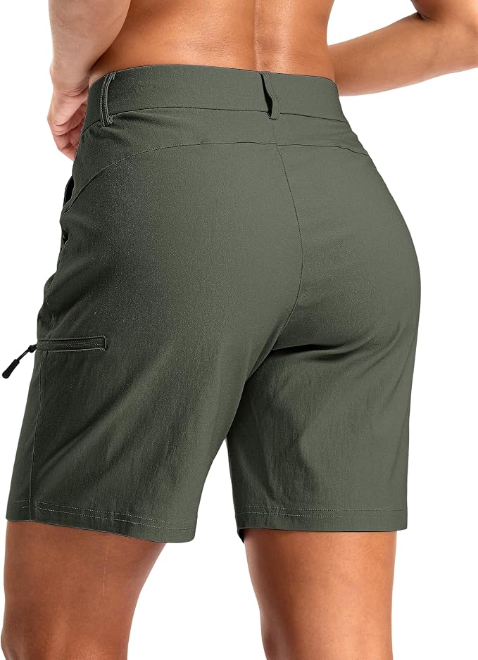 G Gradual Women's 7"/9" Hiking Cargo Shorts Quick Dry Lightweight Golf Outdoor Work Summer Travel Shorts with Pockets