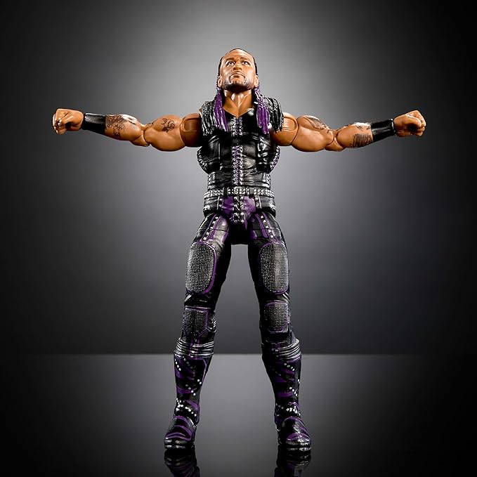 Mattel WWE Elite Collection Top Picks Action Figure & Accessories Set, Damian Priest 6-inch Collectible with Swappable Hands, Ring Gear & 25 Articulation Points