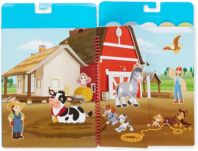 Melissa & Doug PAW Patrol Restickable Stickers Flip-Flap Pad 3-Pack – Classic Missions, Adventure Bay, Ultimate Rescue