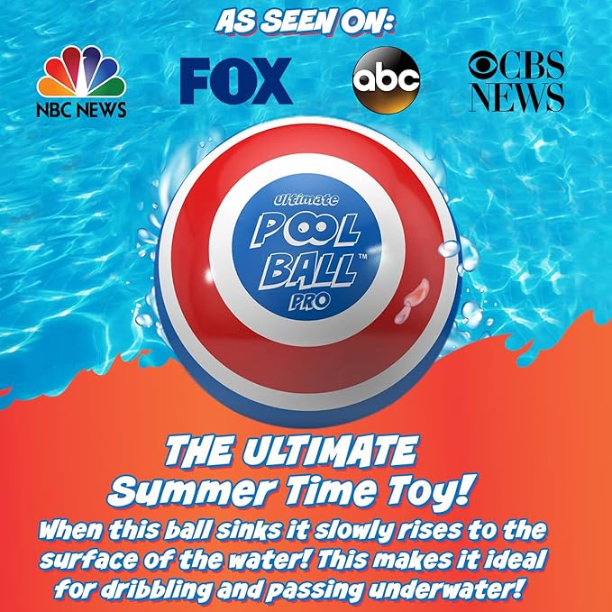 Activ Life The Ultimate Pool Ball - Fill It with Water to Play Underwater Games! Best Pool Toys for Kids Ages 8-12 - Fun Summer Toy for Boys & Gift Ideas for 6, 7, 9, 10 & 11 Year Old Girls & Teens